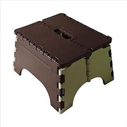 SANWALSA [7 Inch, Pack of 1, Brown & Beige] Super Strong Folding Step Stool | Easy to Carry | Ideal for Kitchen, Bathroom, Bedroom, Camping, Hiking-15