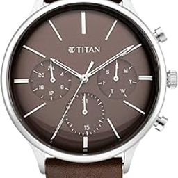 Light Leathers IV Analog Brown Dial Men's Watch-90134SL02/NP90134SL02-picture-36