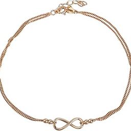 925 Sterling Silver Infinity Rose Gold Anklet (Single) | Gift for Women & Girls | With Certificate of Authenticity & 925 Stamp | Women's Day|Mother's Day-52