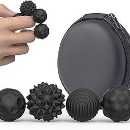 Fashion My Day 4Pcs Sensory Toy Supply Silicone Sensory Balls Set for Gift Children Holiday Black-image-82