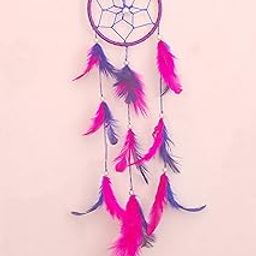 CANWIN™ | Dream Catcher | Blue & Pink Colour | Wall Hanging | Hand Made | Made in India | Size (8 x 30 x 1 cm)-image-50