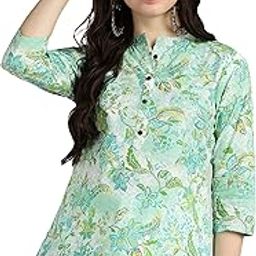Cotton Hand Printed Short Kurti for Women-image-44