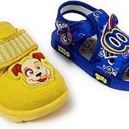 Kids Chu-Chu Sound Musical First Walking Shoes and Sandals Baby Boys and Baby Girls for 9-21 Months (Combo-Pack of 2 Pairs)-image-65
