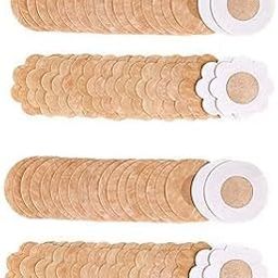 Reusable Nipple Covers Silicone Adhesive Cover Pasties for Women Invisible Waterproof Seamless self-Adhesive Backless Dress Swimming Satin Disposable Sensitive Skin Ultra-Thin Nude (pack of 40)-image-60