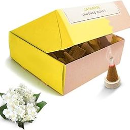 Nirmalaya Premium Jasmine Incense Cones (Dhoop) | Pack of 40 Cones | 100% Natural | Dhoop Cones for Pooja | Incense Cones for Fragrance-image-56