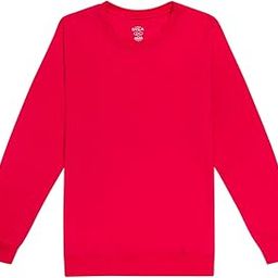Women Sweatshirt Round Neck Full Sleeves Solid Fuchsia Pack of 1-image-3