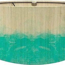 STYLEHEAVEN Gradient Bamboo Lamp Shade Boho Replaceable Light Cover Chandelier Lampshade Gradient Blue|Home & Garden|Lamps, Lighting & Ceiling Fans|Lamp Shades-image-9