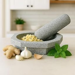 EZAHK Small Kalvam – 6 Inch | Traditional Stone Grinder for Ginger, Garlic & Spices-image-96