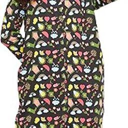 Women's Cotton Mini Print Me Pretty Button Me Up Short Night Dress with Pocket-image-17