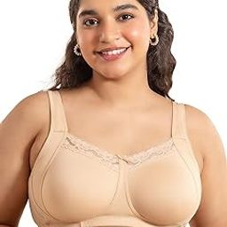 Women's Cotton Non-Padded Wire Free Casual Full Coverage Bra-image-19