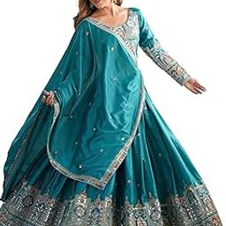 Women's Natural Silk Coding Dori With Sequence Embroidery Work Semi Sttiched Lehenga Choli Set For Wedding-image-42