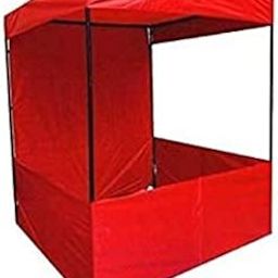 Brandway 4x4x7 ft Promotional Canopy with American Matty Tetron Cloth - Heavy - Duty, Waterproof, 3-Side Open, Portable and Foldable | Multipurpose Canopy for Stall Promotion and Advertising (Black)-12