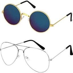 Stylish Casual Metal Multicolor Polarized Female Sunglasses rnd gld m blu mrc,avt slv m clr sun c_15-image-44