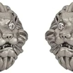 14 KT Yellow Gold Eternal King Diamond Studs Earrings For Men for Men-image-29