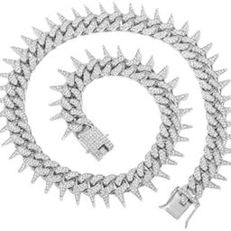 THORN Cuban Diamond Rappers Iceout Chain for Unisex-image-1