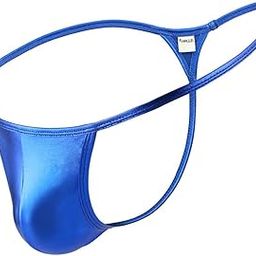 Mens Briefs G-String Thongs Jockstrap Underwear T-Back Shorts Blue L-picture-14