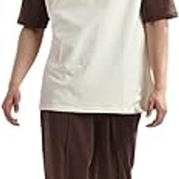 Men Colorblock/printed Co-ord Set(1M-LWCS-R0199-AW6_Arctic Wolf_2XL)-image-1