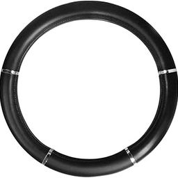Grand General 54012 Heavy Duty 18 inches Black with chrome trims Steering Wheel Cover in Deluxe Accents Series-picture-21