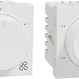 Schneider electric Unica Pure-5 Steps 360 Deg Fan Regulator, 2M, White (Pack of 2)-image-2