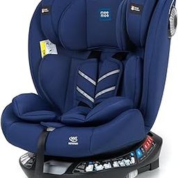 Mee Mee Orbit 360° Rotatable Convertible ISOFIX Baby Car Seat for 0–12 Years (0–36kg) | Rear & Forward Facing |ECE R44/04 Certified | 5-Point Safety Harness | Adjustable Recline & Headrest | Dark Blue-16
