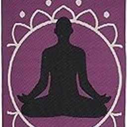 Saral Home Cotton Anti Skid Yoga/Exercise Mat (70X170 CM) (Purple)-image-30