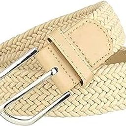 Tech Causal,Formal, executive Unisex Stretchable formal Belt for Men & Women - Cream-image-13
