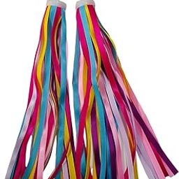 ATORSE 2Pcs Bike Handlebar Tassels Birthday Gifts Accessories for Scooter Bike Baby Multi-image-21