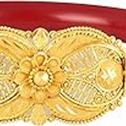 22K Gold Wedding Bangle for Women (Yellow)-image-16
