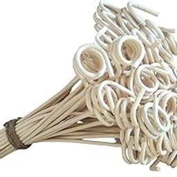 Pure Source India Rattan & Wicker Spiral Reed Diffuser Sticks | Decoration Sticks for Vase (6 inch - 10 Pieces)-32