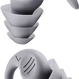 MERISHOPP Noise Reduction Ear Plugs Silicone Sound Blocking for Sleep Snoring Swimming |Ear Plugs | Noise-Cancelling | Reusable Silicone (Gray, One Size)-picture-18