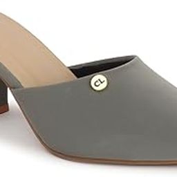 Women Comfortable Fashion Pointed Toe Heeled Mule Shoes for Daily use, Office use, Casual use-19