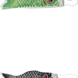 LICHTS® 2Pcs Various Japanese Windsock Carp Flag Koi Nobori Sailfish 70cm |Home & Garden | Yard, Garden & Outdoor Living | Garden Decor| Windmills & Wind Spinners-image-89