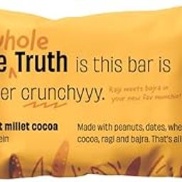 The Whole Truth | 13g Protein Bar | Peanut Millet Cocoa | Pack of 6 x 55g | No Refined Sugar | No Added Flavours | No Preservatives-94