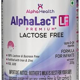 Alphalact Premium LF Lactose-Free Infant Formula – 200g | Suitable for Lactose Intolerant Babies | Gentle on Digestion-image-53