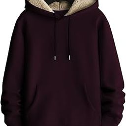 Stylish Printed Fur Hoodie for Men | Winter Wear Hooded Sweatshirt | Cozy Hoodies for Men Fur Hoodies Solid-image-97