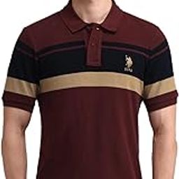 Men's Striped Slim Fit Polo Shirt-image-24