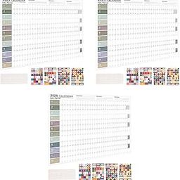 OFIFO® 2025 Planner Desk Pad Calendar with Motivational Stickers Table Year Large Size 29x20 Poster Study Home Decoration Items 3PCS-image-36