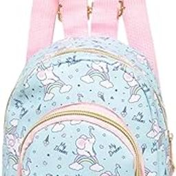 Sea Green Shoulder Bag for Kids | Lightweight and Adjustable Straps | Fancy Backpack | Gold Zipper Closure | Spacious & Fun Design for Girls | Perfect for Travel | 1 pc-48