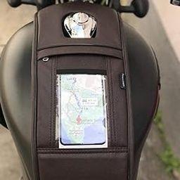 Sahara Seats Highness CB 350/CB 350 RS Single Zip Mobile Tank Cover | Tank Bag | Fuel Tank Bag (Brown)-picture-29