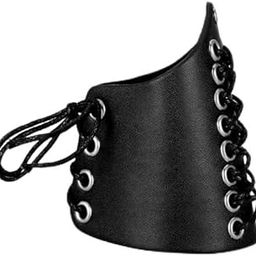 ATORSE 2pcs Black PU Leather Punk Arm Guard Wristband Medieval Knight Wrist Bracer-image-53