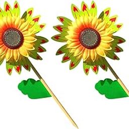 LOOM TREE® 2 Pieces Sunflower Garden Stake Spring Autumn Outdoor Decorative for Pathway Color E | Home D?©cor | Floral D?©cor-image-63