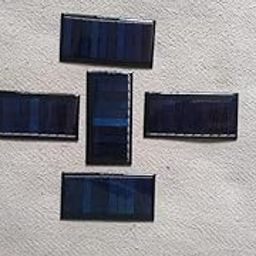 Yuth Trading Company (Pack of 5) Mini Solar Panel Cell 80 X 40 Square �6V-100 mAh for Science Project-1