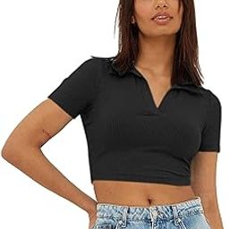 Women's 100% Cotton Slim Fit Crop Top-image-19