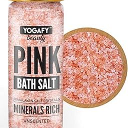 YOGAFY - Minerals Rich Himalayan Pink Bath Salt Crystal - For Body Spa, Relaxation and Pain Relief | CHRISTMAS | 350g-11