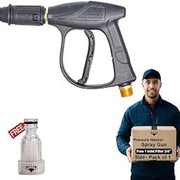 VIPARTH Pressure Washer Water Spray Gun for Car Wash Floor Cleaning | Free Inlet Filter | Suitable for every Pressure Washer | Universal Fitting | Durable | Metal-23