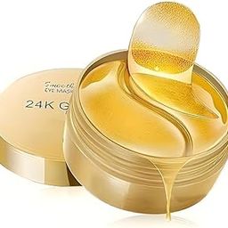 Under Eye Patches – 60 Pcs 24K Gold Eye Masks for Puffy Eyes, Dark Circles, Wrinkles & Under Eye Bags – Hydrating Hydrogel Pad for Treatment, Skin Brightening, and Firming-39