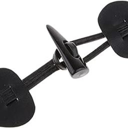 MILAAN 6 Pairs PU Leather Horn Toggle Buttons Duffle Coat Fastener Buckle Black-image-33
