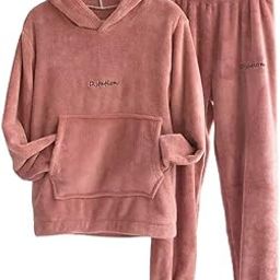 Wool Women Oversize Hoodie Winter Warm Pajamas-picture-39