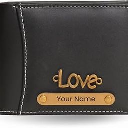 Personalized Brown Textured Leather Wallet – Men’s Wallet with 12 Card Slots | RFID Blocking | Custom Name Engraved Handcrafted in India (Black)-image-4