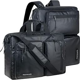 travalate Laptop Bag for Men 3 IN 1 Convertible Backpack Messenger Bag for Office, Travel, and College – Black-picture-15